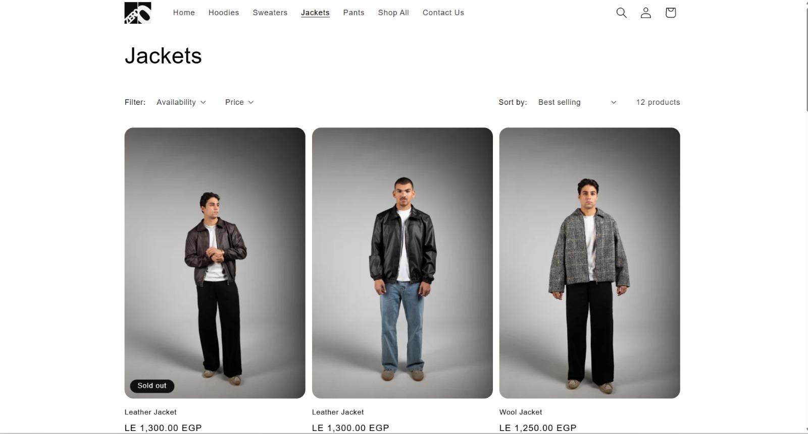 Clothing Brand Website